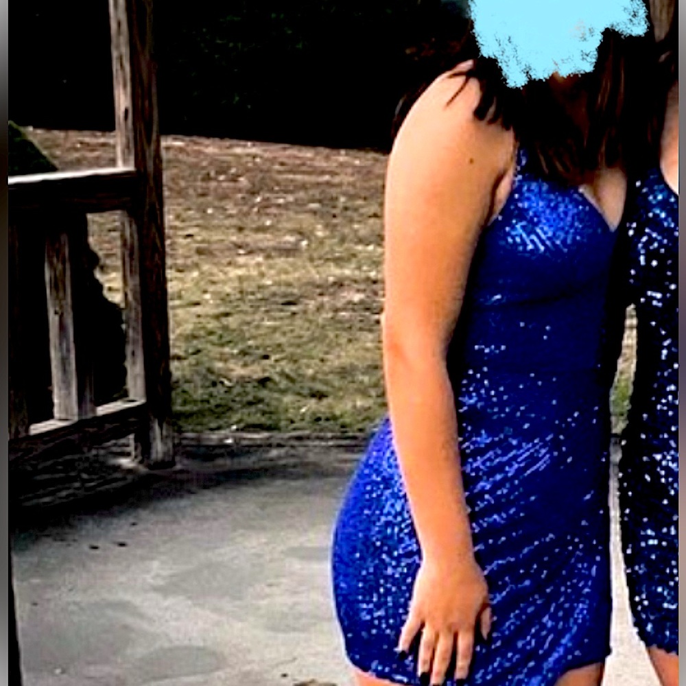 Blue hoco dress